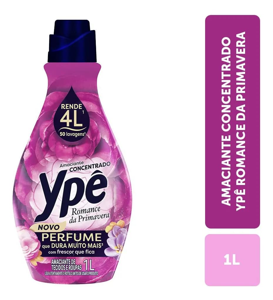 Amaciante Concentrado Ypê Romance Primavera 1L