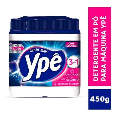 Detergente Lava Louças em Pó para Máquina Ypê 450g